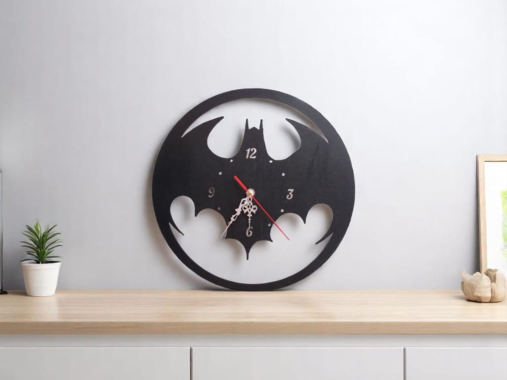 Laser Cut Batman Superhero Wall Clock