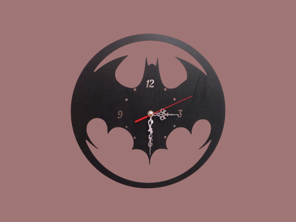 Laser Cut Batman Superhero Wall Clock