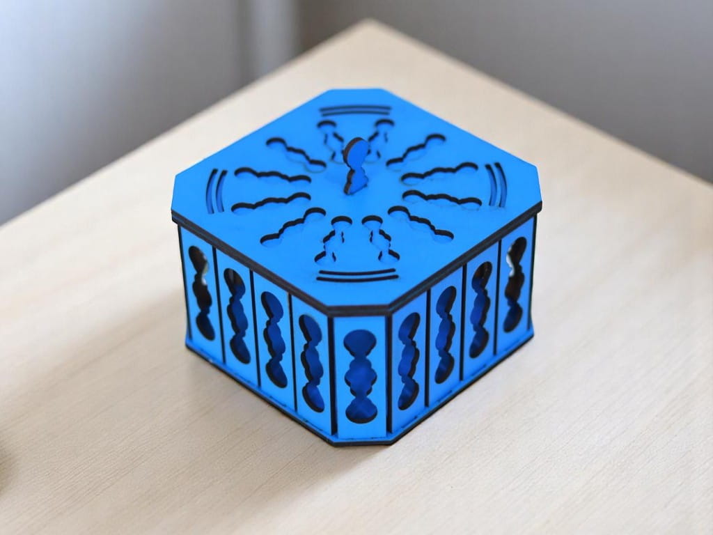 Laser Cut Wooden Small Gift Box