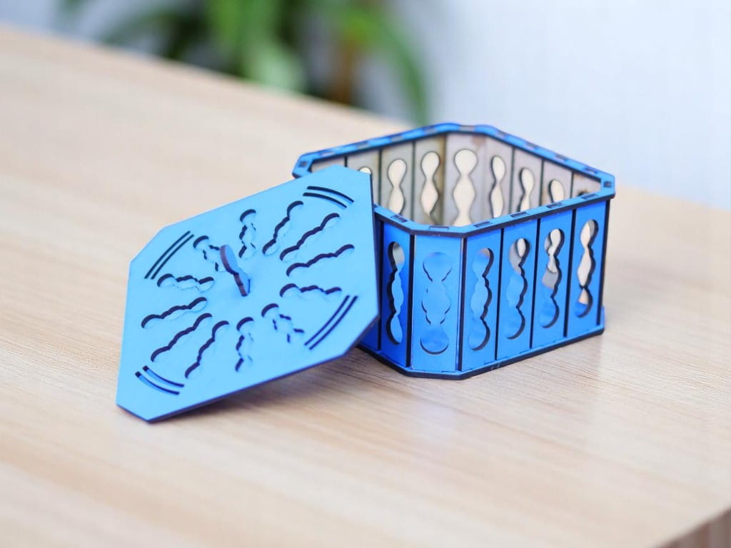 Laser Cut Wooden Small Gift Box