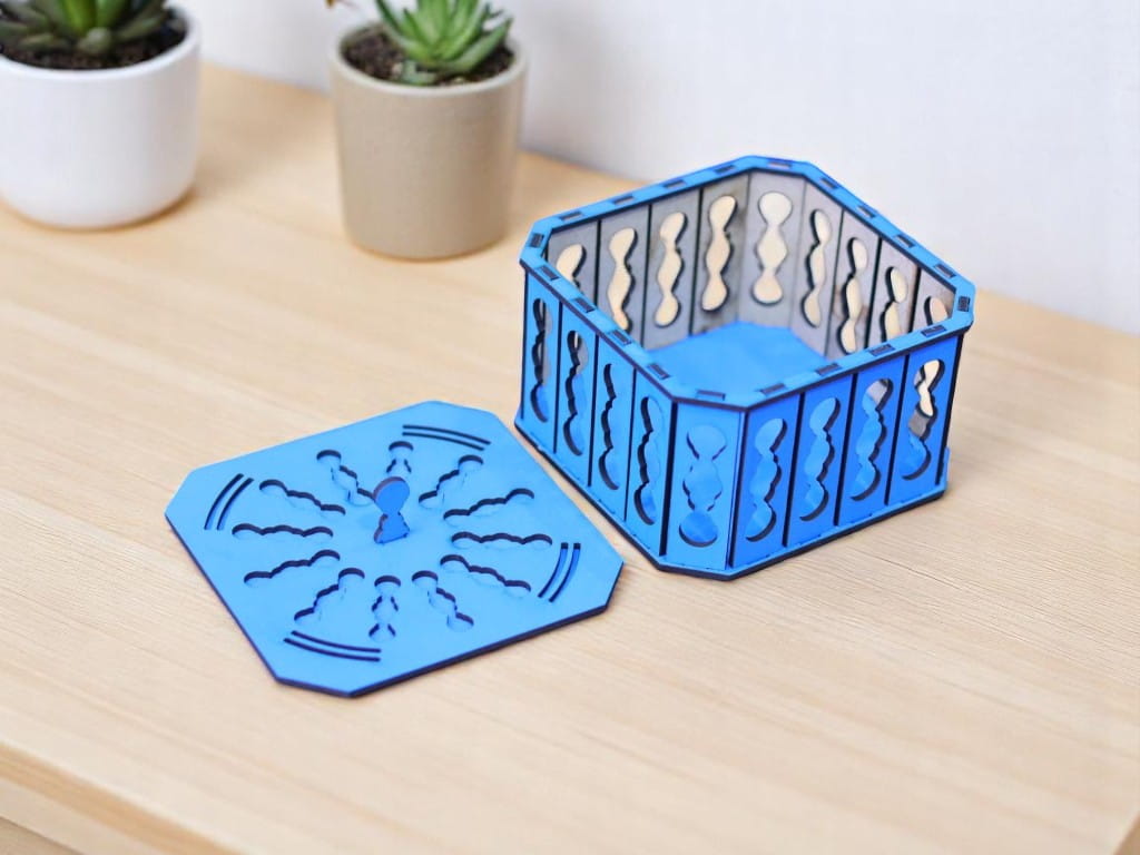 Laser Cut Wooden Small Gift Box