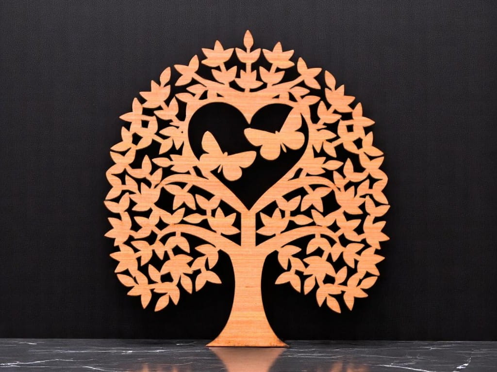 Laser Cut Heart Tree Decor for Valentines Day