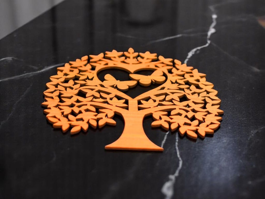 Laser Cut Heart Tree Decor for Valentines Day