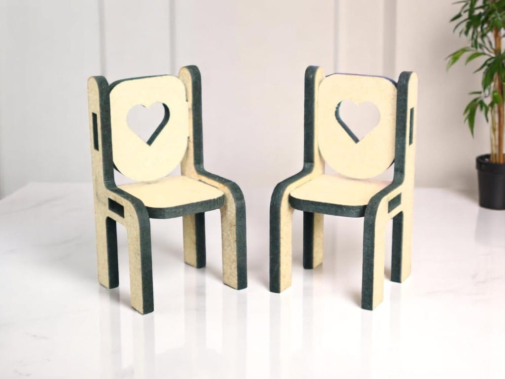 Laser Cut Miniature Chair Dollhouse Furniture