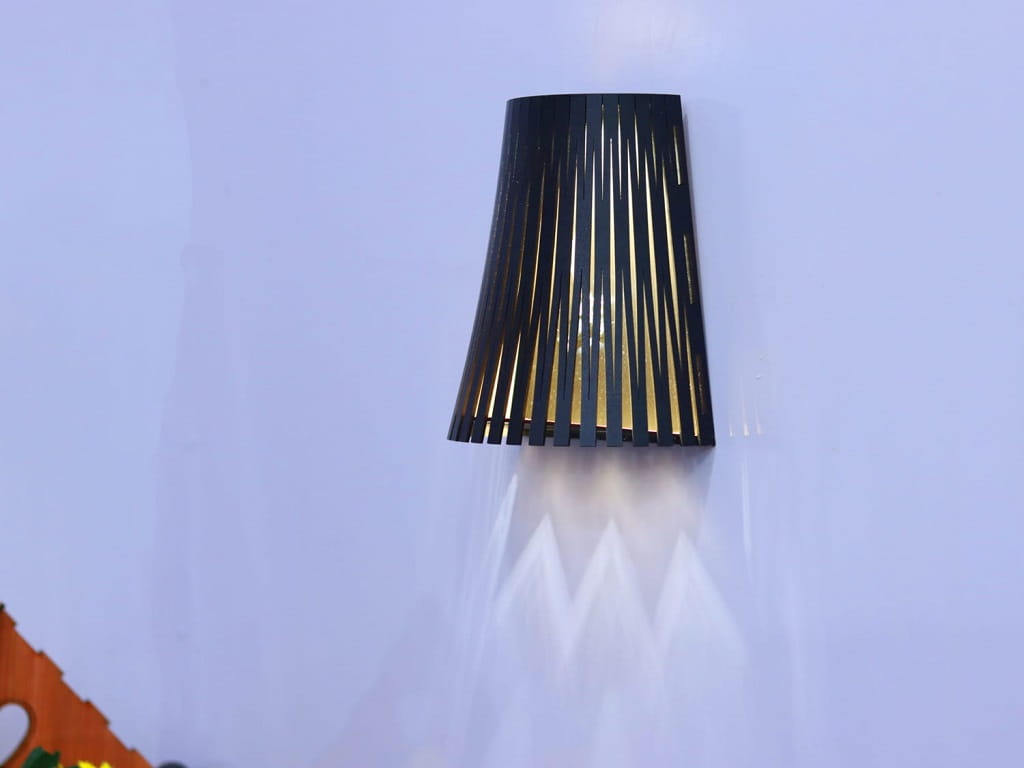 Laser Cut Wooden Wall Light Sconce Lamp