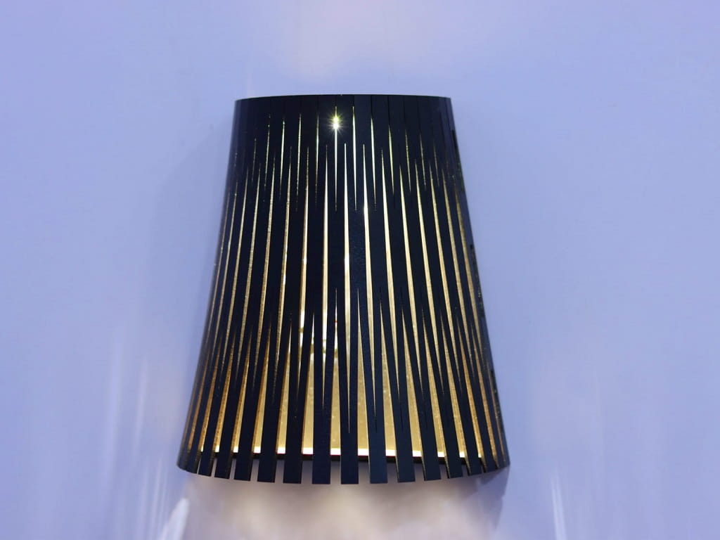 Laser Cut Wooden Wall Light Sconce Lamp