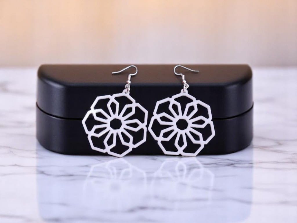Laser Cut Acrylic Earrings for Women