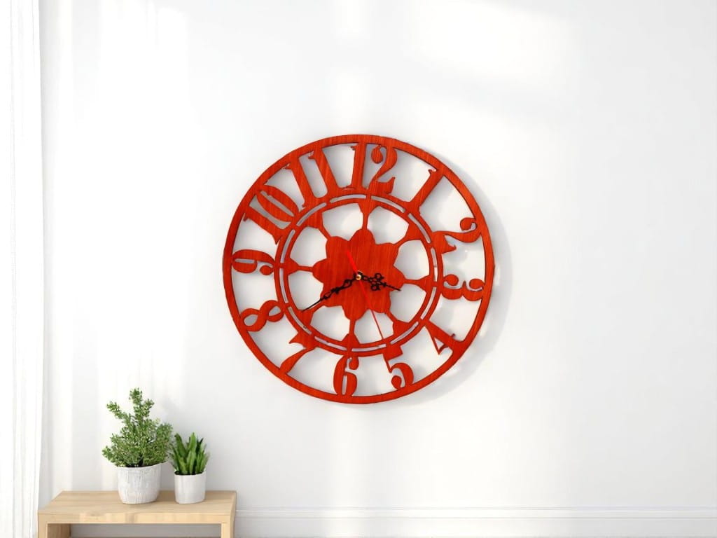 Laser Cut Modern Wall Decor Clock