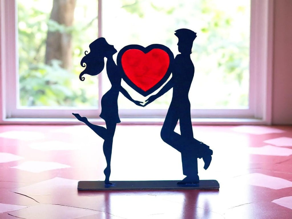 Laser Cut Romantic Love Couple Valentine Day Decor