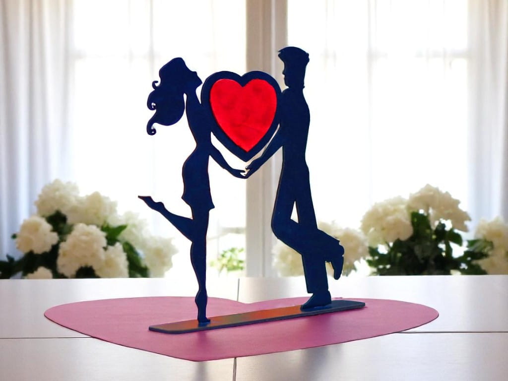 Laser Cut Romantic Love Couple Valentine Day Decor