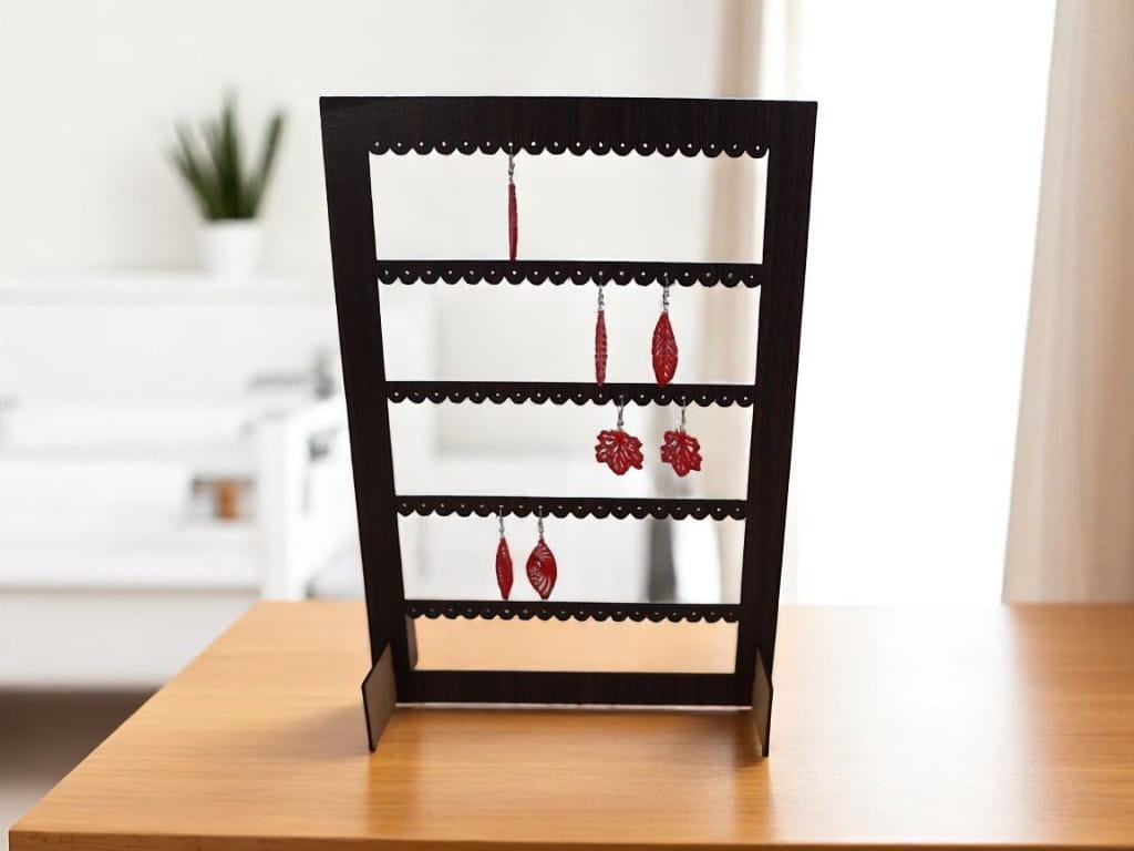 Laser Cut Simple Earring Holder Organizer Display Stand