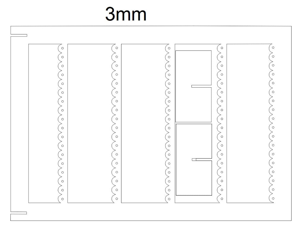 Laser Cut Simple Earring Holder Organizer Display Stand