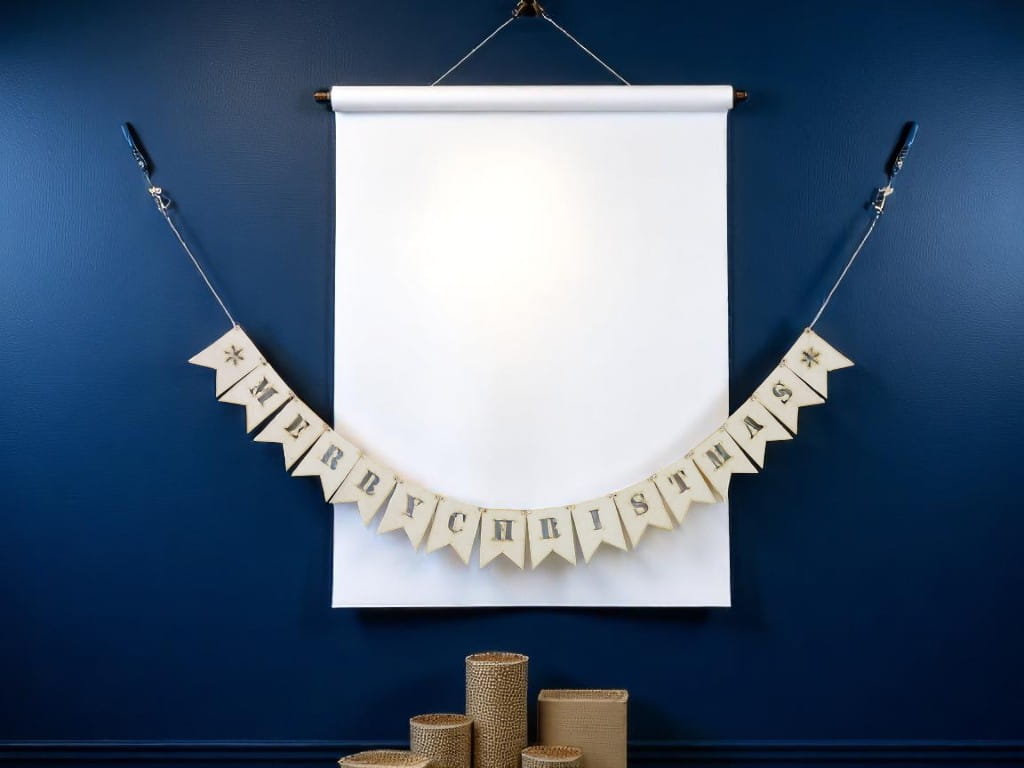 Laser Cut Merry Christmas Bunting Decorations