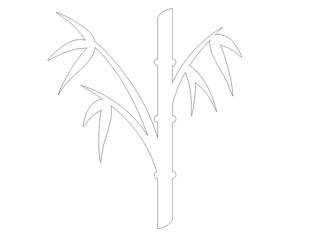 Laser Cut Bamboo Wood Cutout for Craft