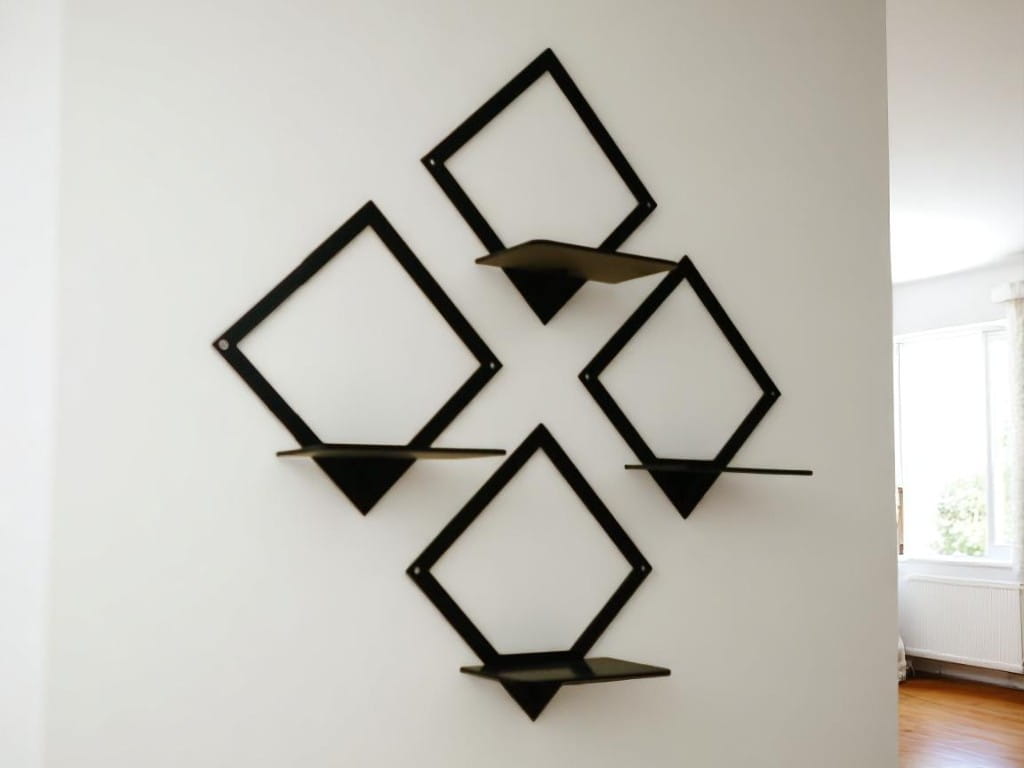 Laser Cut Wooden Wall Hanging Planter Stand Plant Shelf