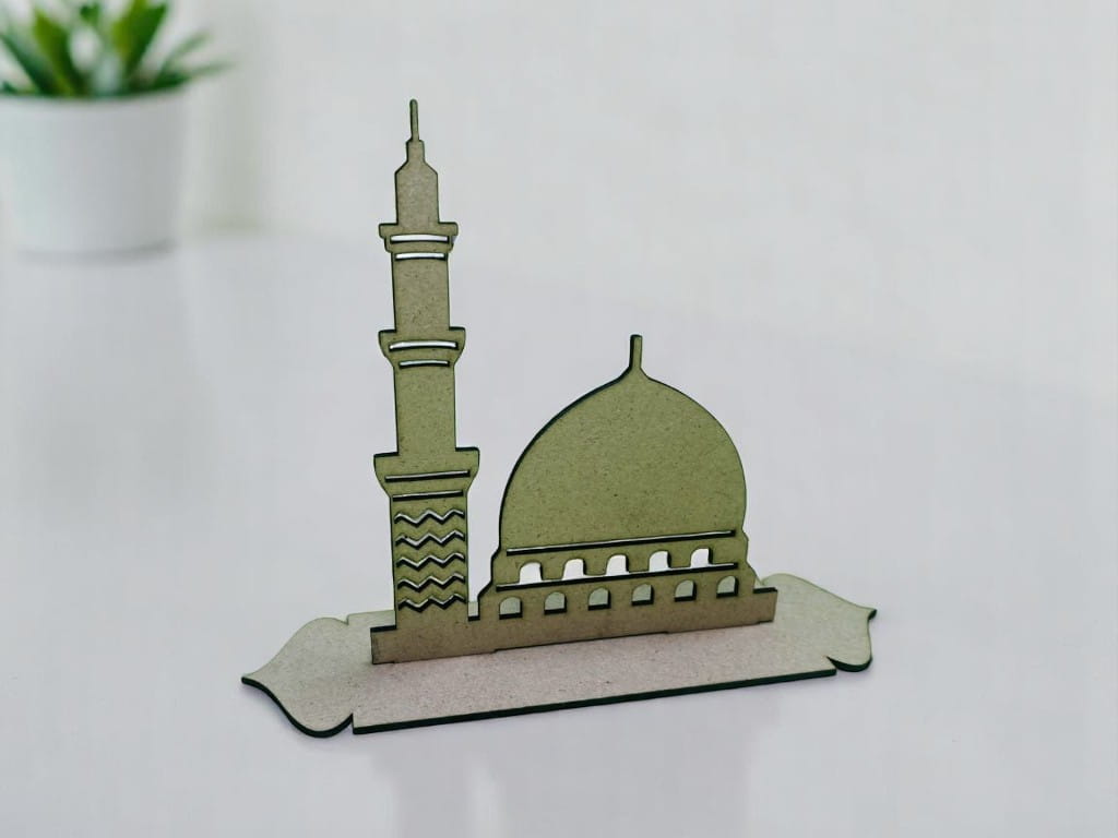 Laser Cut Masjid Nabawi Islamic Table Decor