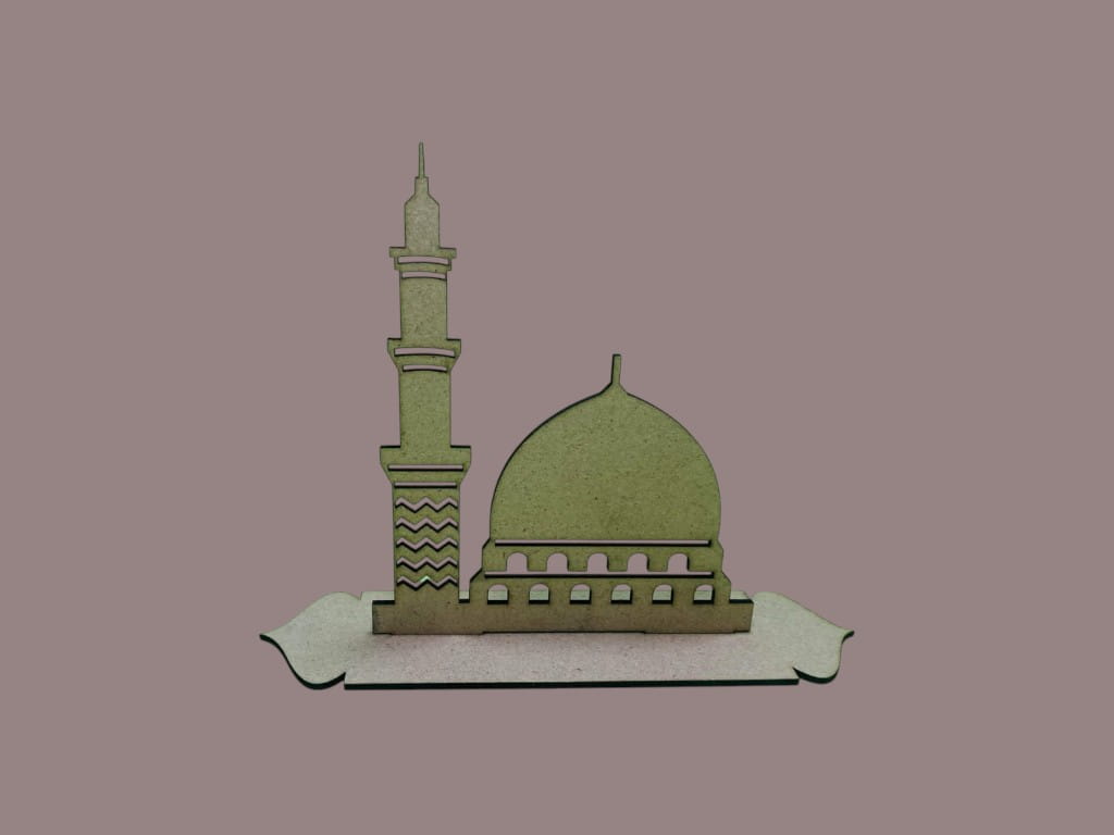 Laser Cut Masjid Nabawi Islamic Table Decor
