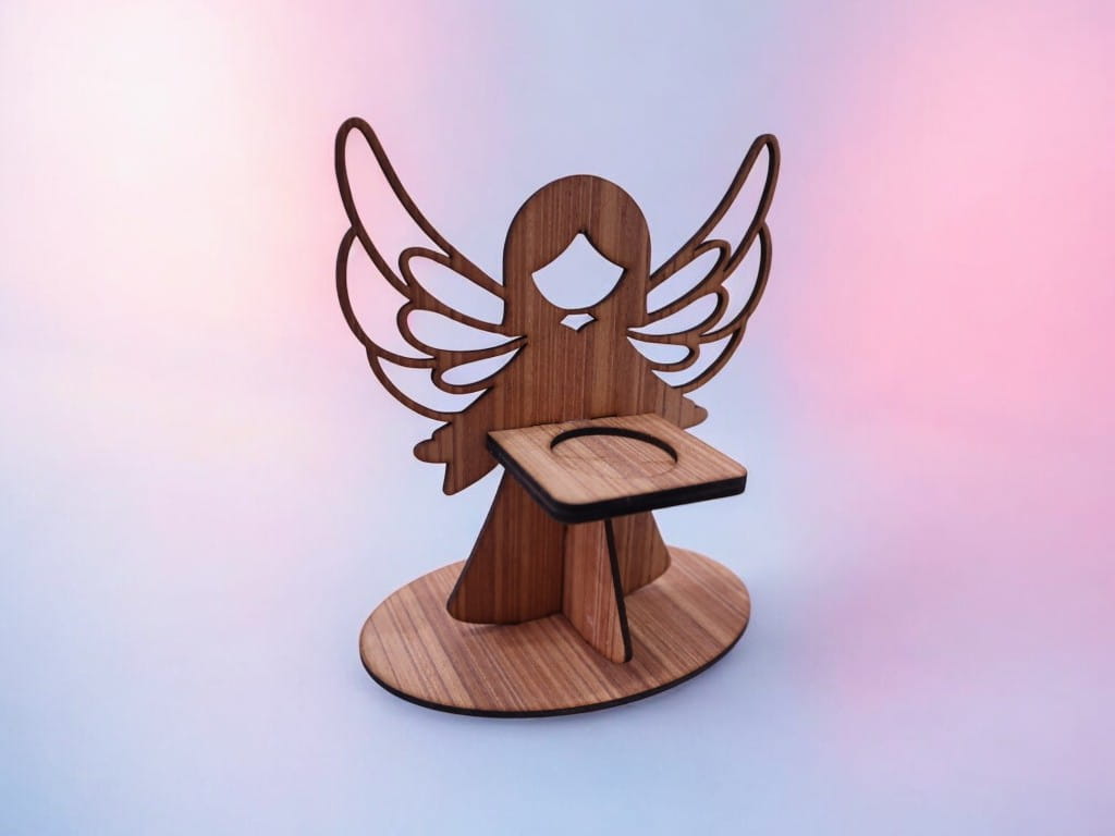 Laser Cut Angel Tea Light Candle Holder