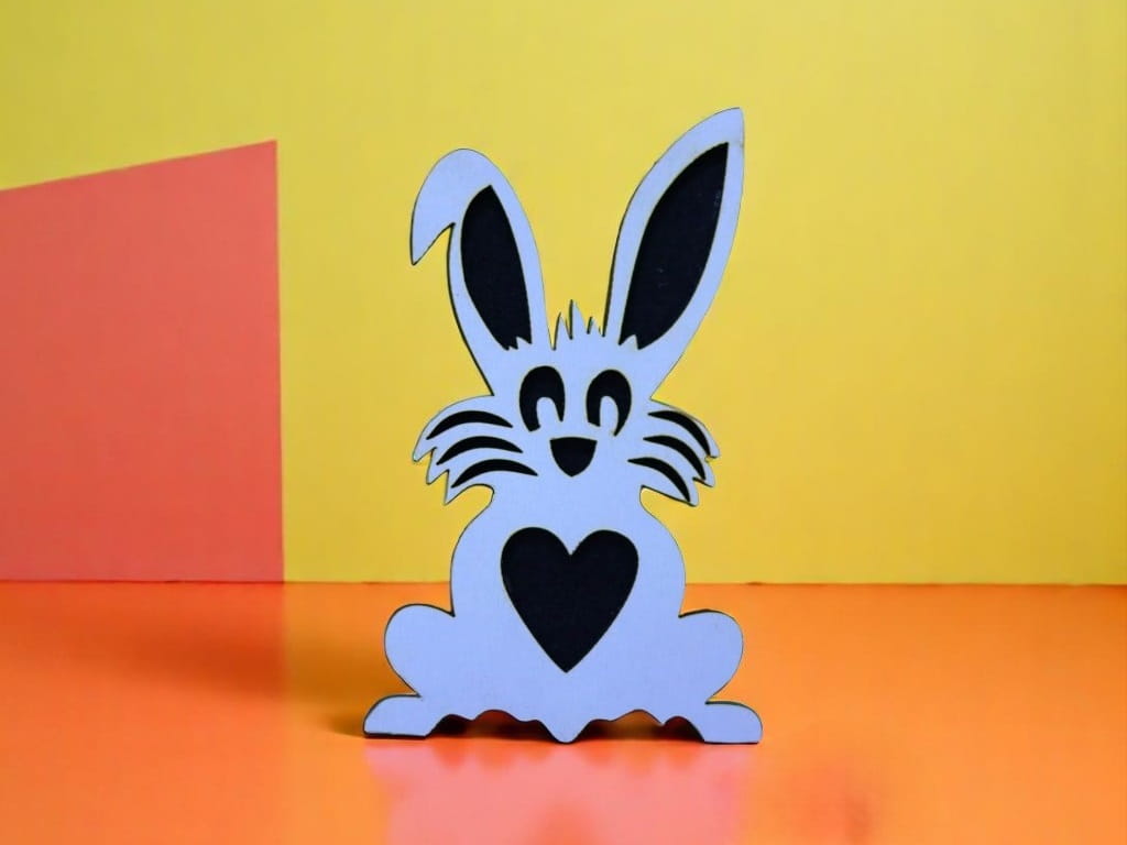 Laser Cut Wooden Easter Bunny Decorations