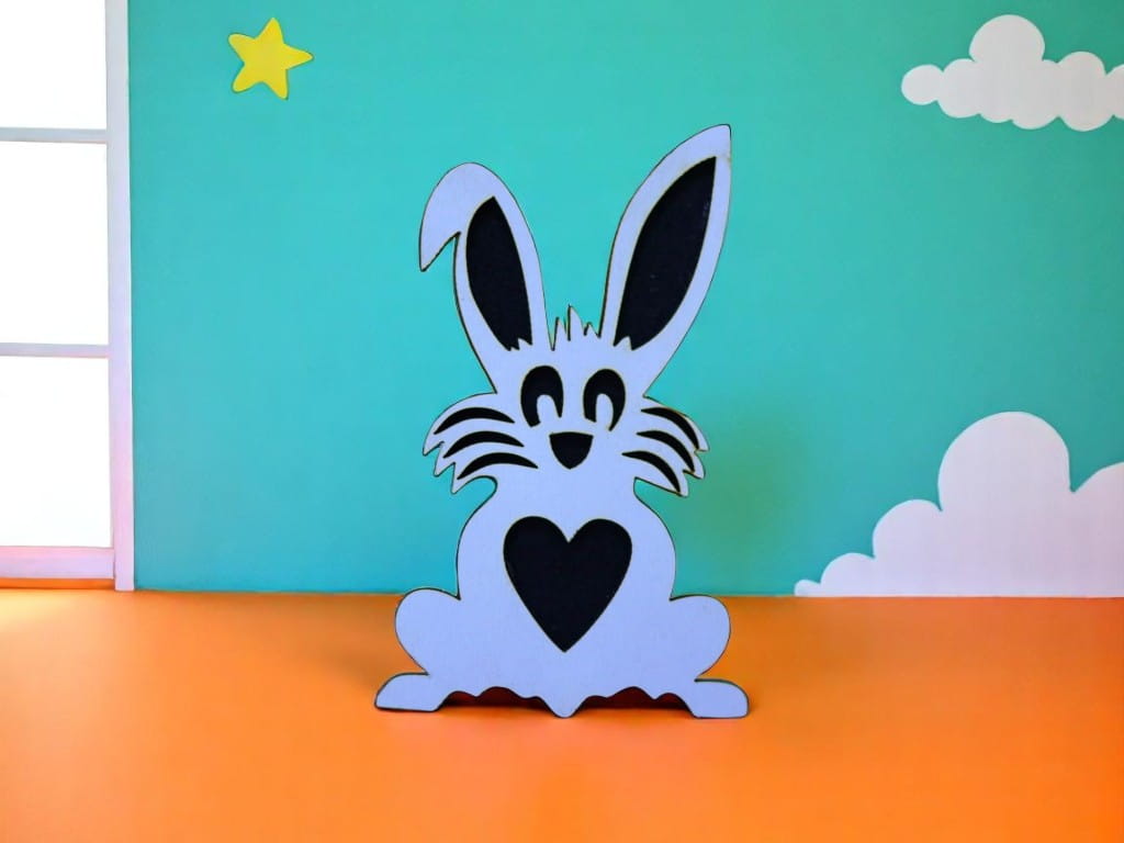 Laser Cut Wooden Easter Bunny Decorations