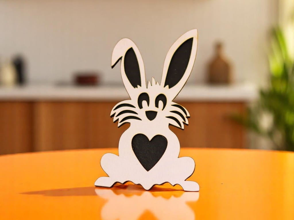 Laser Cut Wooden Easter Bunny Decorations