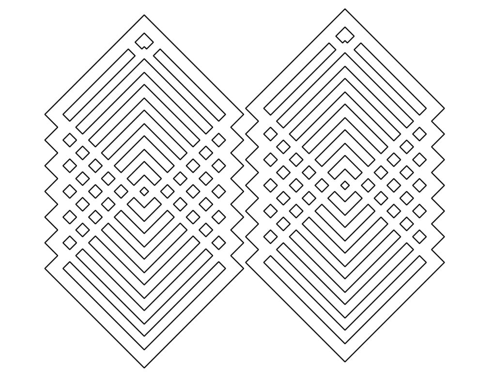 Laser Cut Acrylic Geometric Pattern Earrings