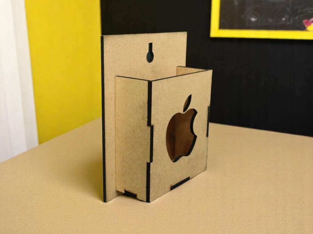 Laser Cut Wall Mount Apple Phone Holder