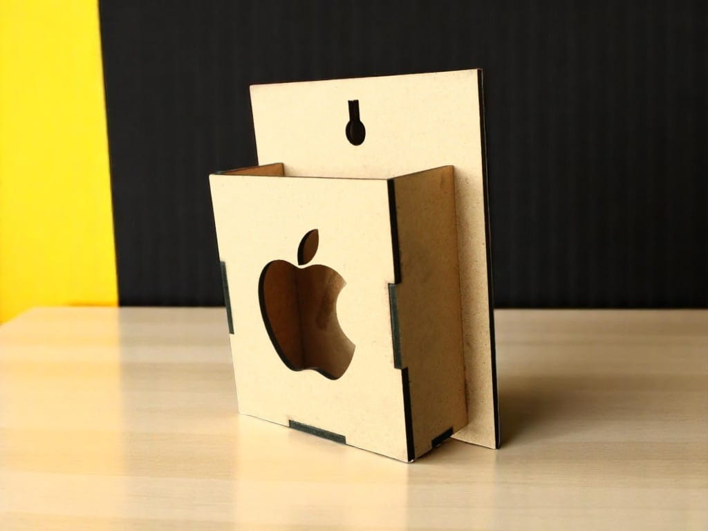 Laser Cut Wall Mount Apple Phone Holder