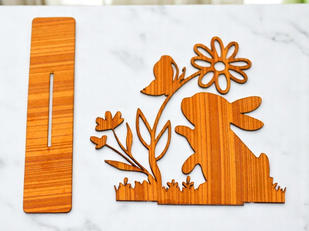 Laser Cut Easter Bunny Table Decor