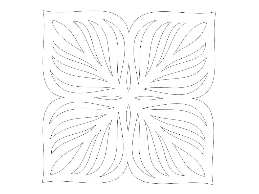 Laser Cut Wooden Floral Tea Cup Coaster