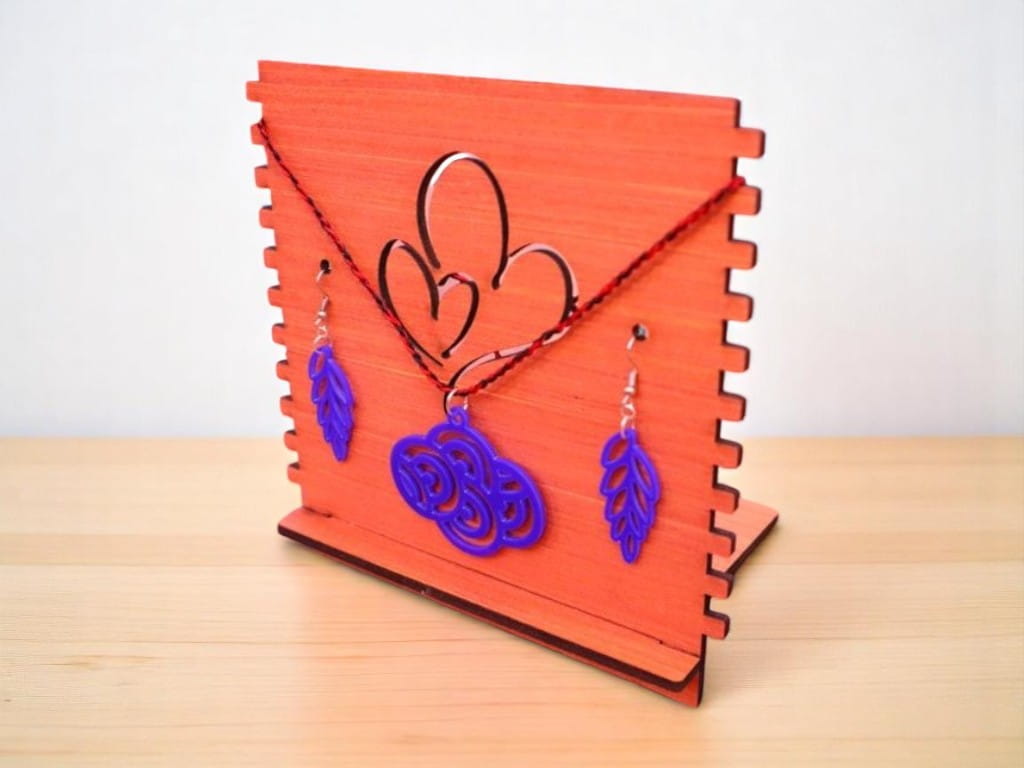 Laser Cut Single Layer Acrylic Necklace