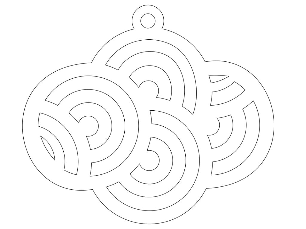 Laser Cut Single Layer Acrylic Necklace