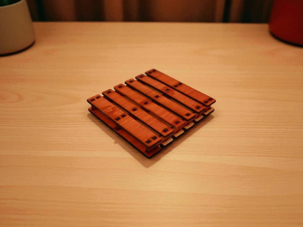 Laser Cut Wooden Mini Pallet Coasters