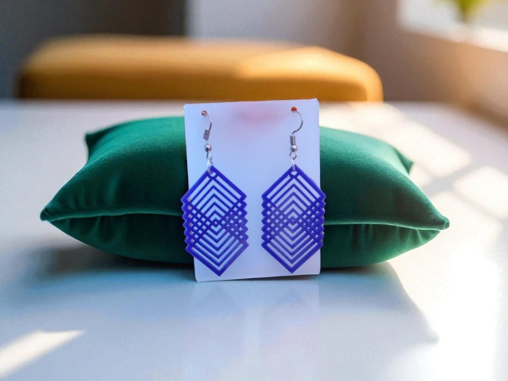 Laser Cut Acrylic Fashion Geometric Earrings