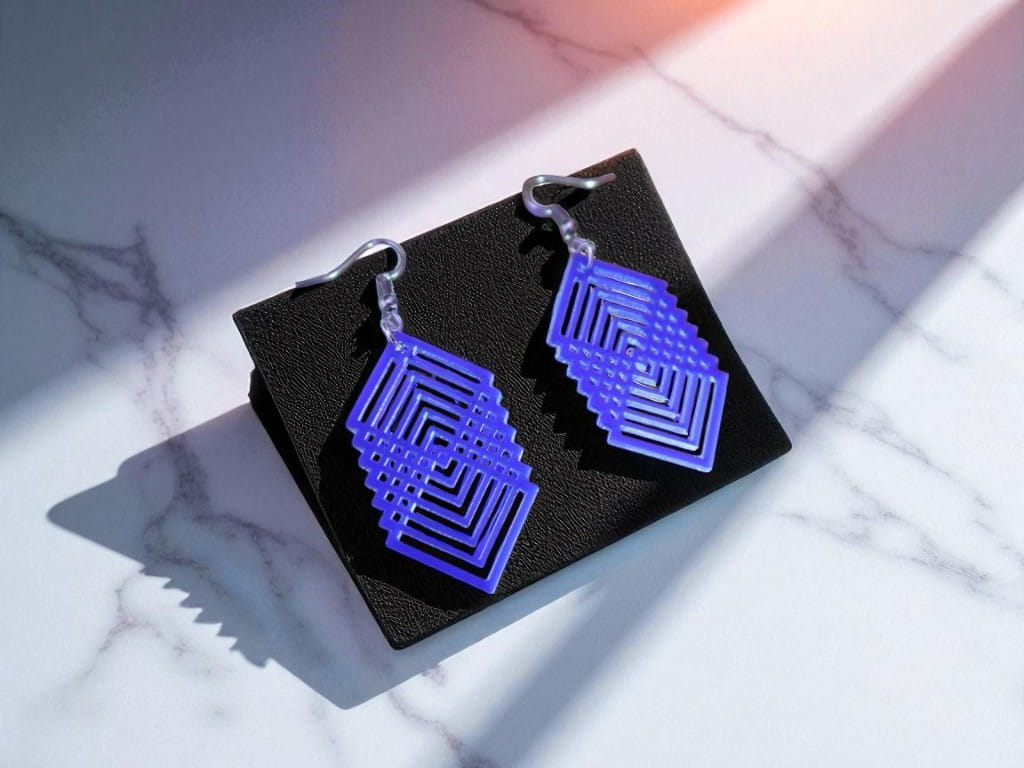 Laser Cut Acrylic Fashion Geometric Earrings
