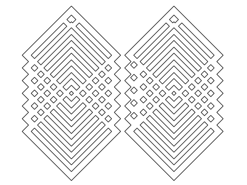Laser Cut Acrylic Fashion Geometric Earrings