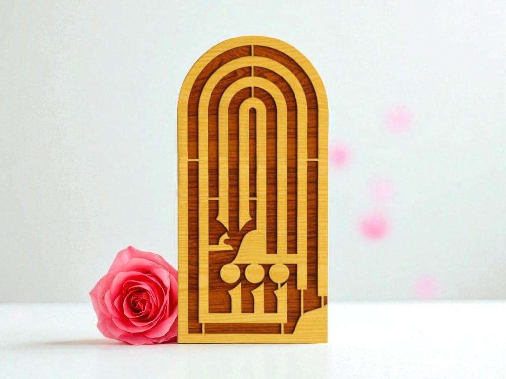 Laser Cut Mashallah Islamic Art Wall Decor Frame