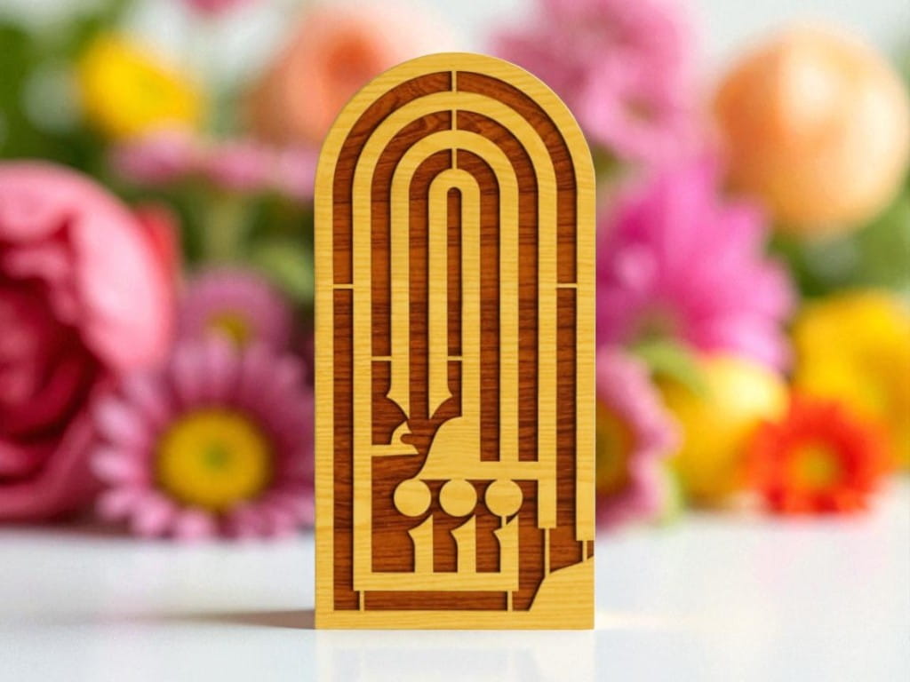 Laser Cut Mashallah Islamic Art Wall Decor Frame