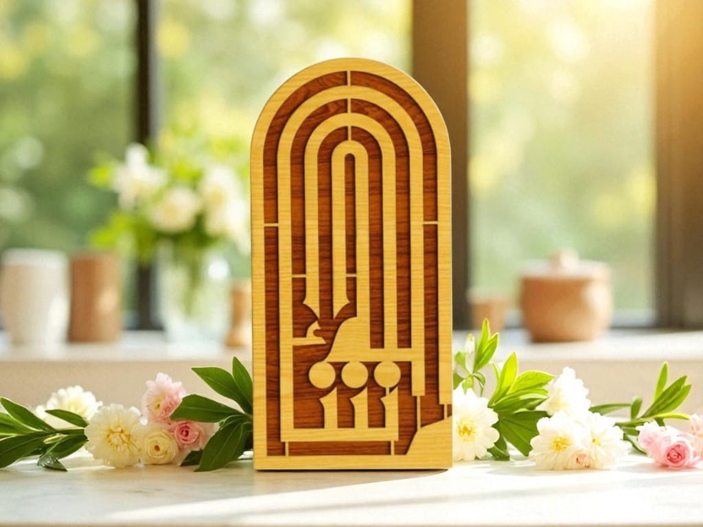 Laser Cut Mashallah Islamic Art Wall Decor Frame