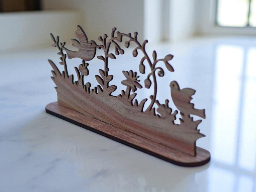 Laser Cut Wooden Birds Theme Table Decor