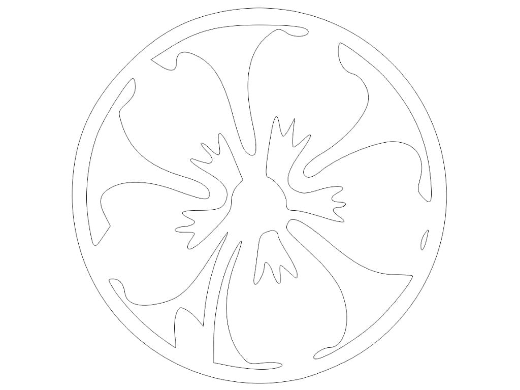 Laser Cut Wooden Hibiscus Flower Coasters
