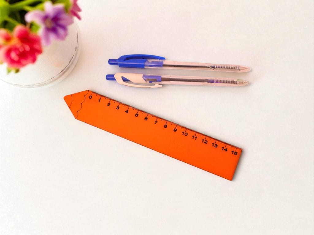 Laser Cut Wooden Pencil Shaped Ruler