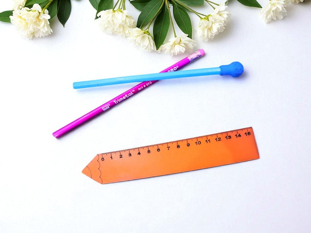 Laser Cut Wooden Pencil Shaped Ruler