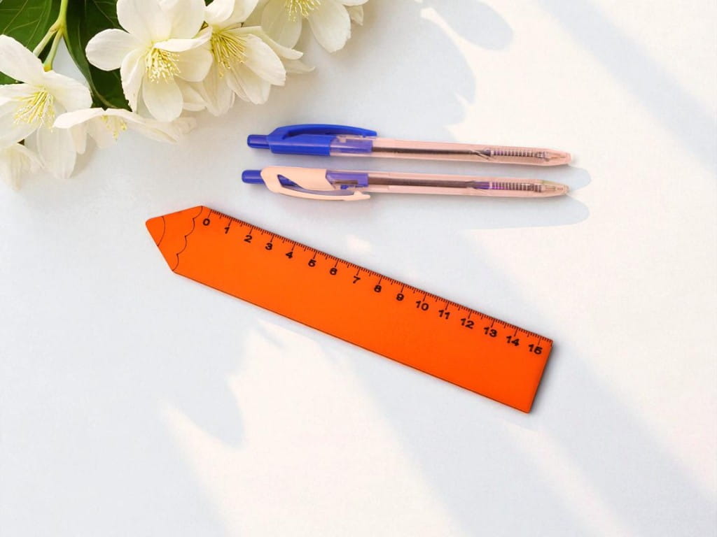 Laser Cut Wooden Pencil Shaped Ruler