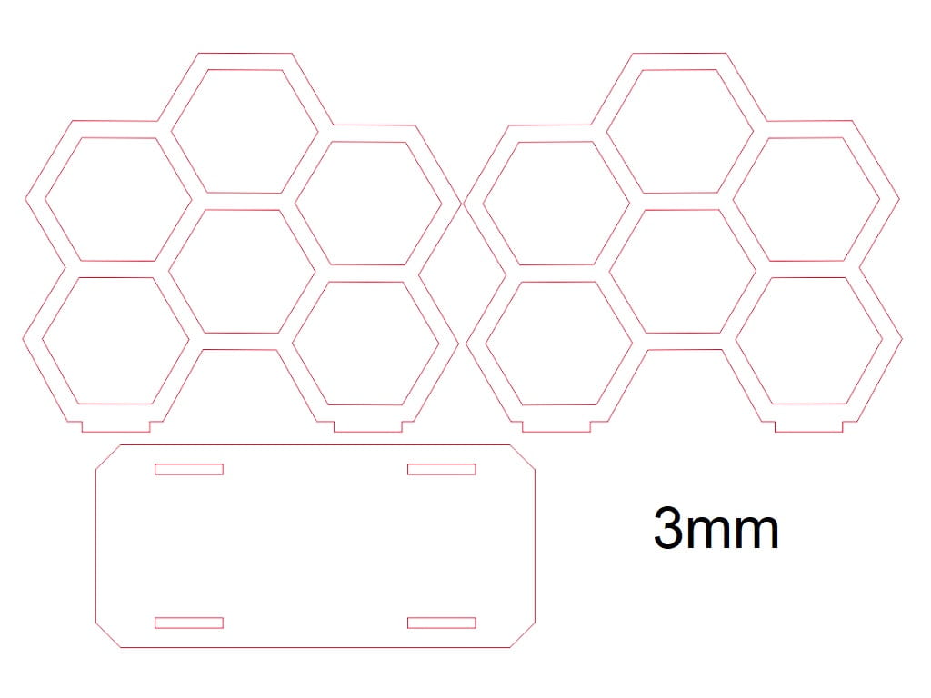 Laser Cut Wooden Honeycomb Napkin Holder