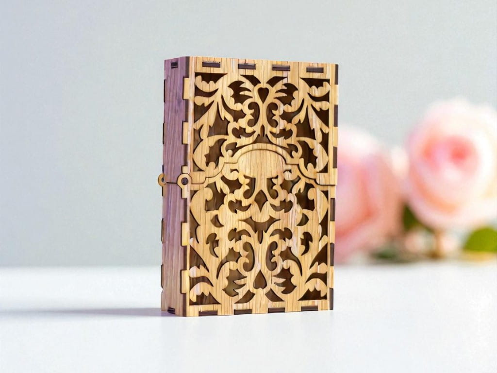 Laser Cut Wooden Playing Card Box