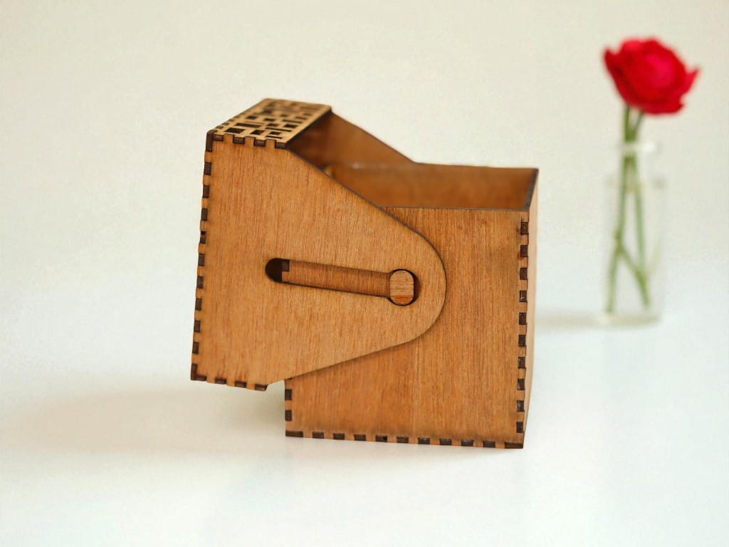 Laser Cut Unique Design Wooden Gift Box