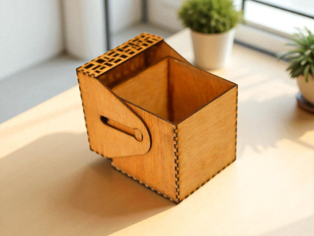 Laser Cut Unique Design Wooden Gift Box