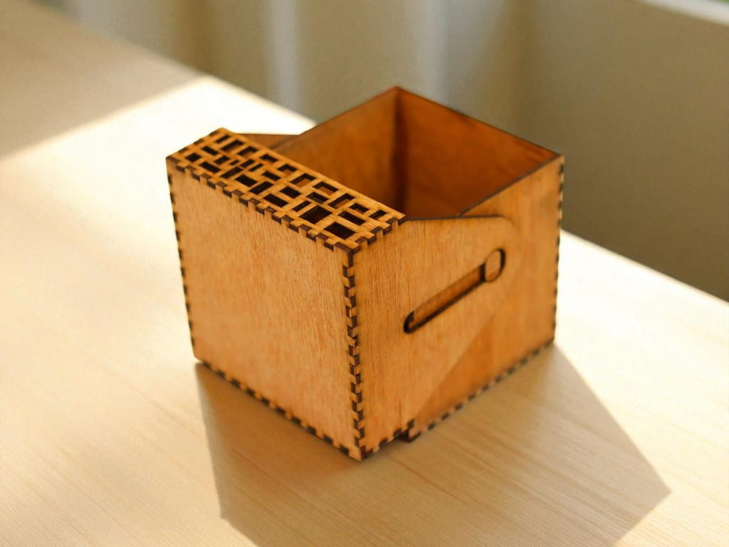 Laser Cut Unique Design Wooden Gift Box