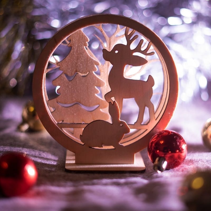 Laser Cut Multilayer Christmas Crystal Ball